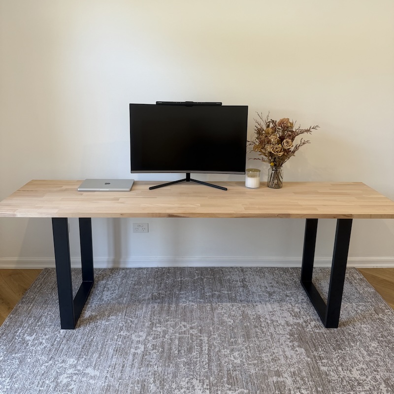 Modern Maple Hardwood Desk image 1