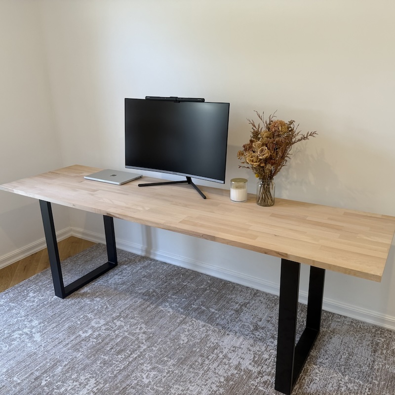 Modern Maple Hardwood Desk image 2
