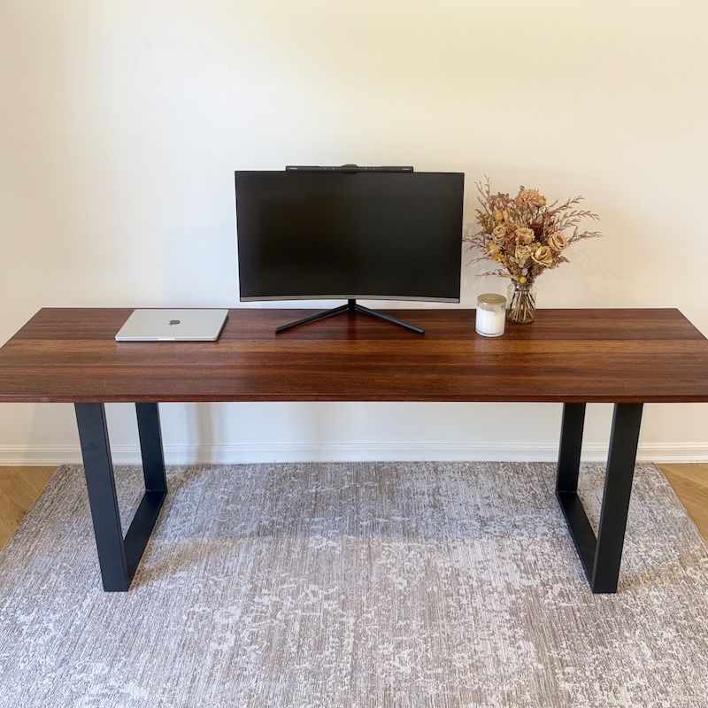 Modern Merbau Desk image 1