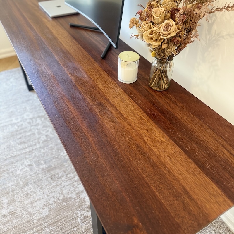 Modern Merbau Desk image 3